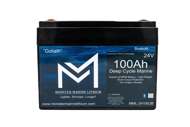 24V 100Ah Bluetooth Trolling Motor Battery – Goliath Series 1