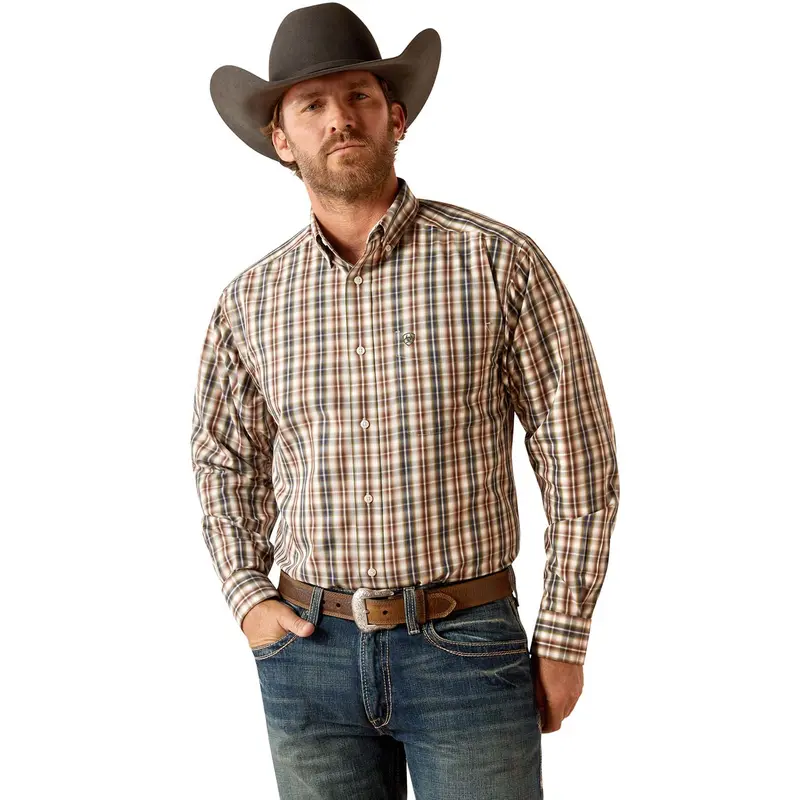 Ariat Men'S Wrinkle-Free Folk Long-Sleeve Shirt 1