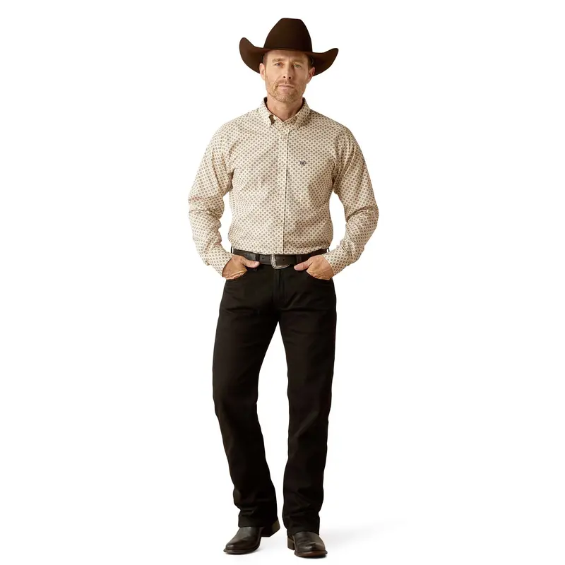 Ariat Men'S Wrinkle-Free Fraiser Fitted Long-Sleeve Shirt 1