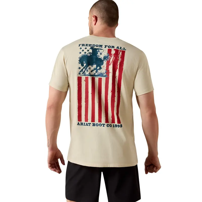 Ariat Patriotic Freedom Western Graphic Tee – Classic Fit Short Sleeve 1