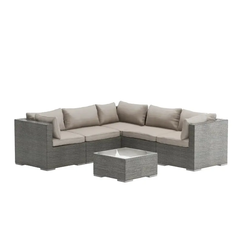 Balkene Home Sino Woven Modular Outdoor Sofa Set 1