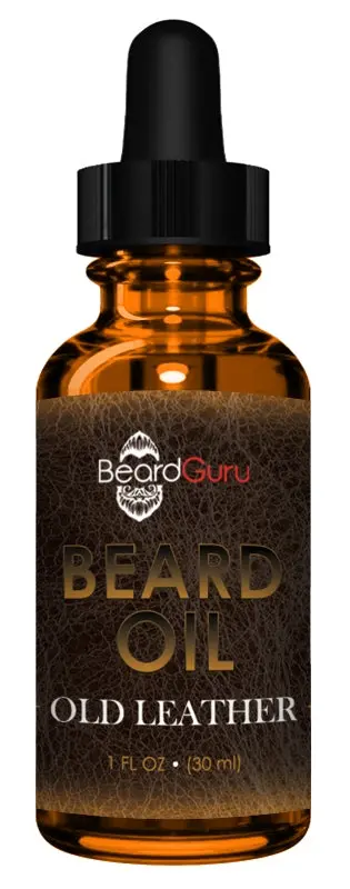 Beardguru Old Leather Scented Beard Oil – Deep, Woody Oil For Mature Facial Hair Care 1