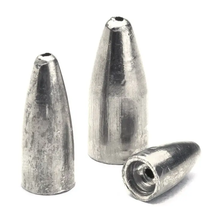 Bullet Weights Worm-Specific Sinkers – Streamlined Lead Weights For Soft Plastics 1
