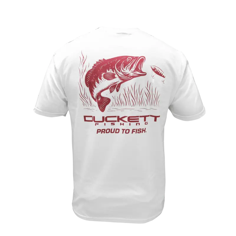 Duckett Bass In Grass Graphic Tee – Fishing-Themed Cotton T-Shirt With Nature-Inspired Art 1