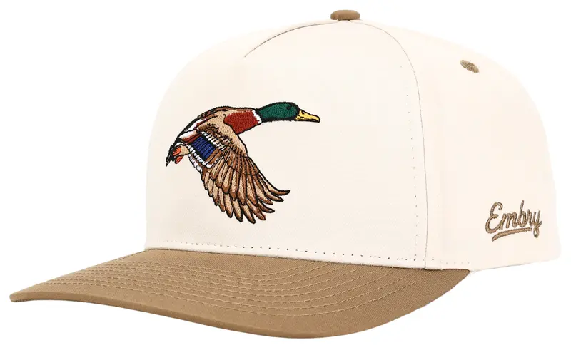 Embry Outdoors Cream/Tan Mallard Camo Cap 1