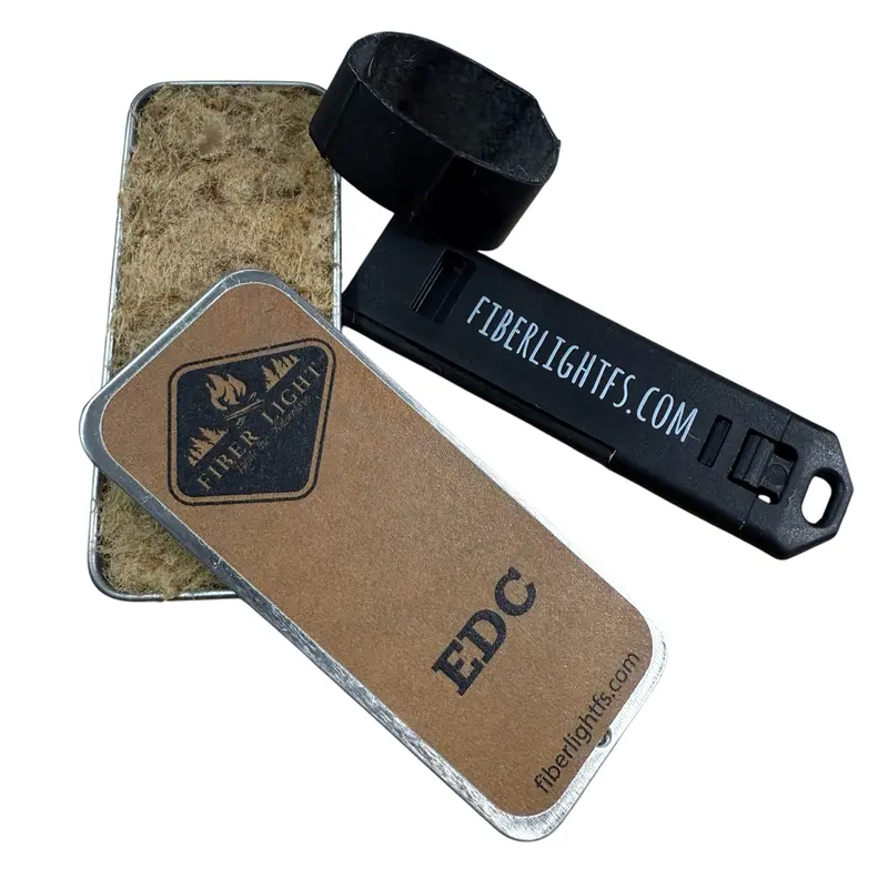 Fiber Light Edc Fire Kit – Everyday Carry Fire-Starting Solution 1