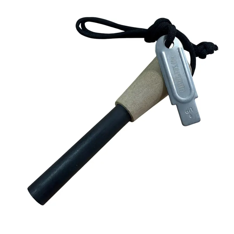 Fiber Light Large Ferro Rod With Striker – Outdoor Element Fire-Starting Tool 1