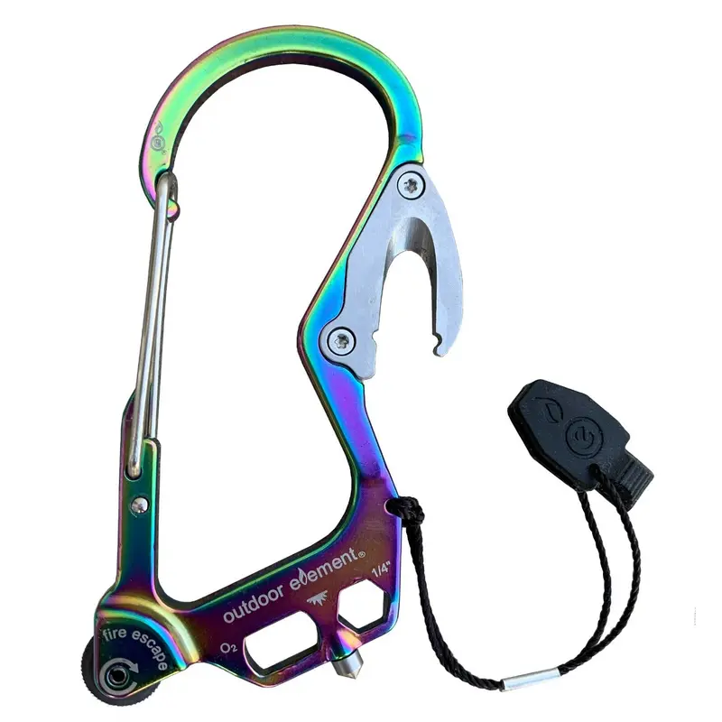 Fire Escape Multitool Carabiner – Integrated Fire-Starting Tool 1