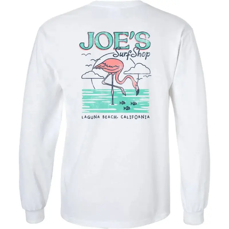 Flamingo Logo Youth Long Sleeve Tee – Joe'S Surf Shop 1