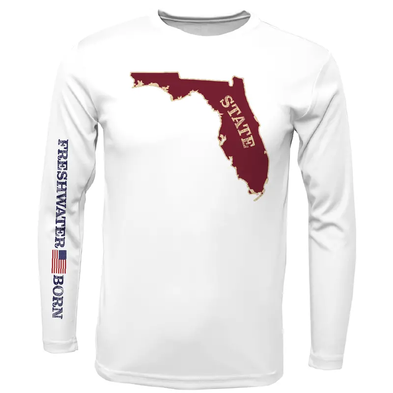 Fsu Garnet & Gold Girls' Upf 50+ Long Sleeve Dry-Fit Sun Shirt 1