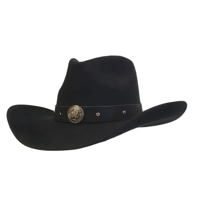 Gone Country Army Heroes Black Cotton Western Hat 1