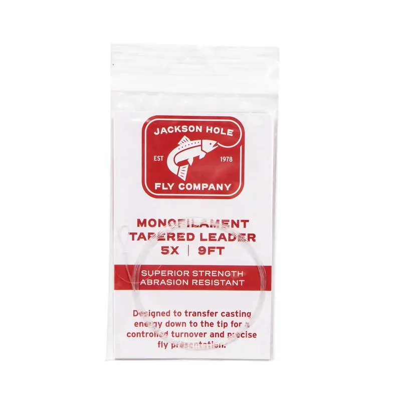 Jackson Hole Fly Co Monofilament Tapered Leaders – 3-Pack For Precision Fishing 1