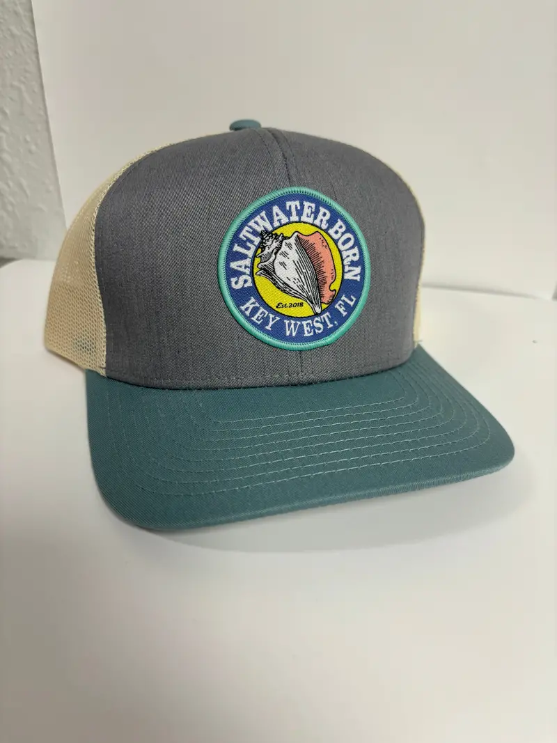 Key West Saltwater Born Structured Mesh Trucker Hat 1