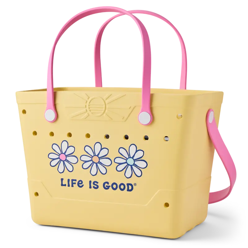 Life Is Good Beachcomber Tote Bag – Sandy Yellow 1