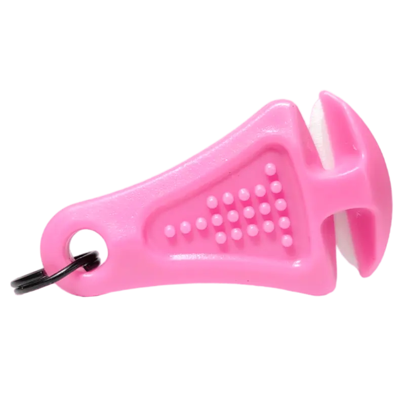 Line Cutterz Ceramic Zipper Pull With Pink Accents 1