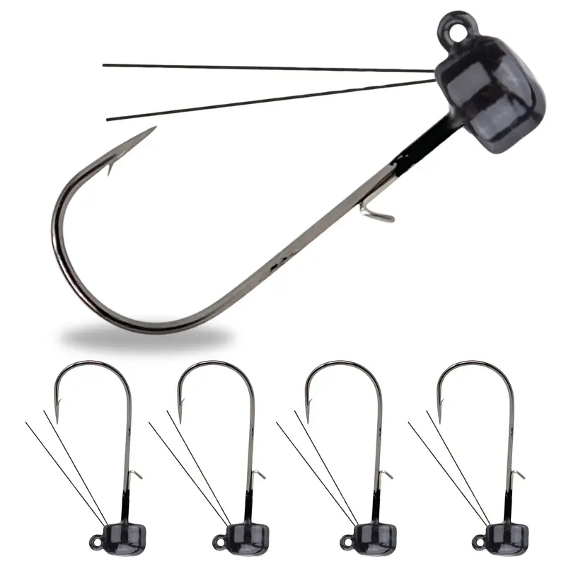 Reaction Tackle Tungsten Ned Rig Shroom Jigs – 5-Pack 1