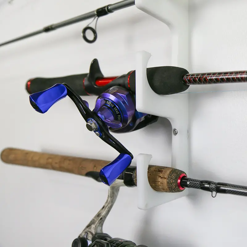 Trapski Adjustable Fishing Rod & Pole Organizer – Wall Or Table Mount 1