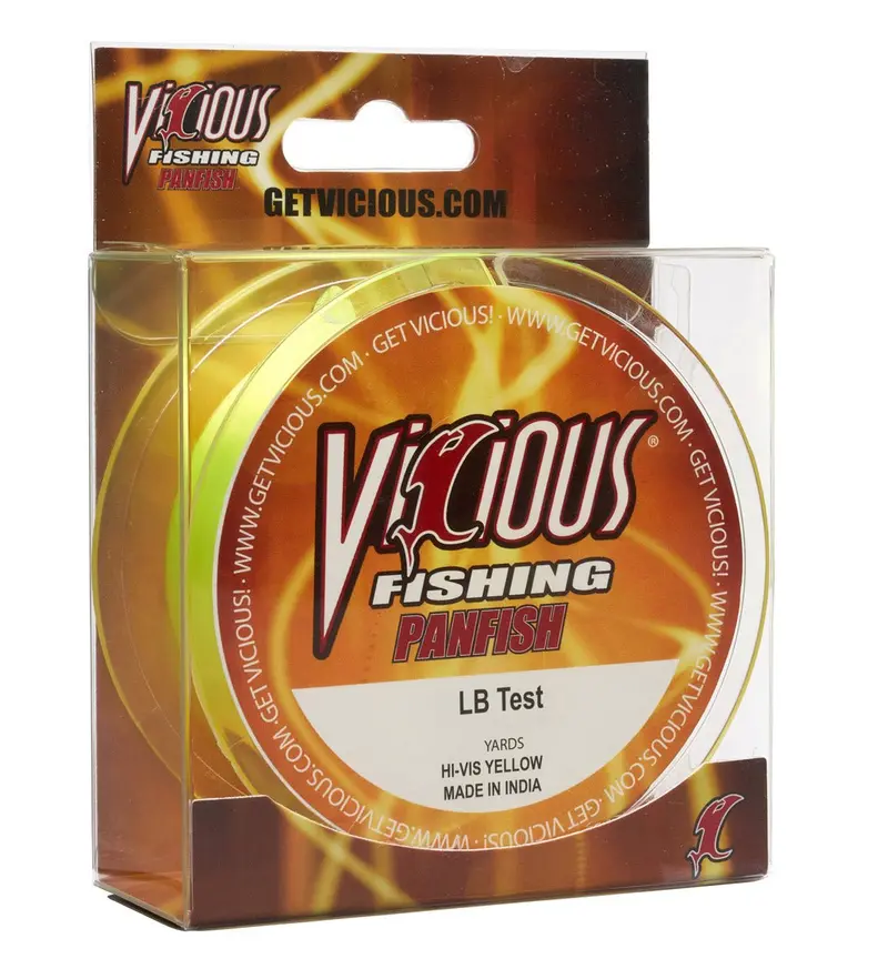 Vicious Panfish-Specific Hi-Vis Yellow Mono – 2 Lb Test 1