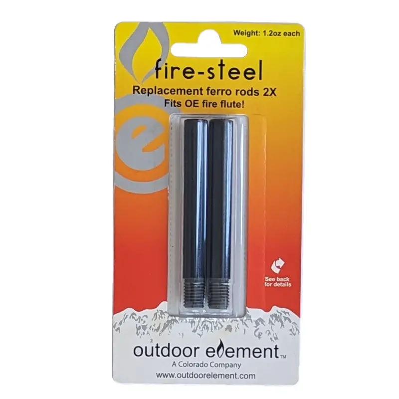 Xl Fire-Steel Replacement Rods (2-Pack) For Fire Flute 1